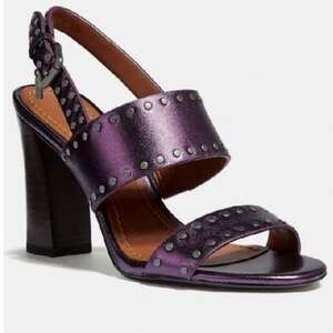 Coach Rylie Sandal Heel Shoe Plum